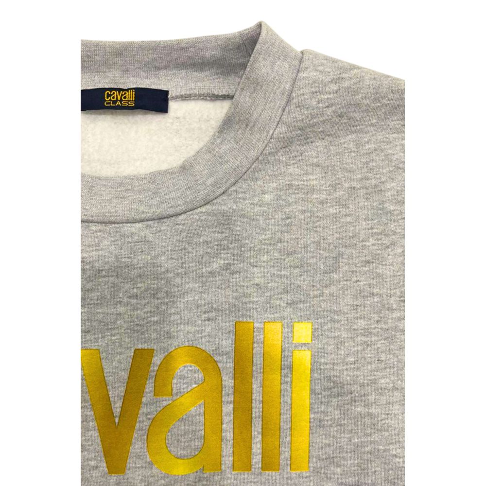 Grauer Polyester-Herrenpullover