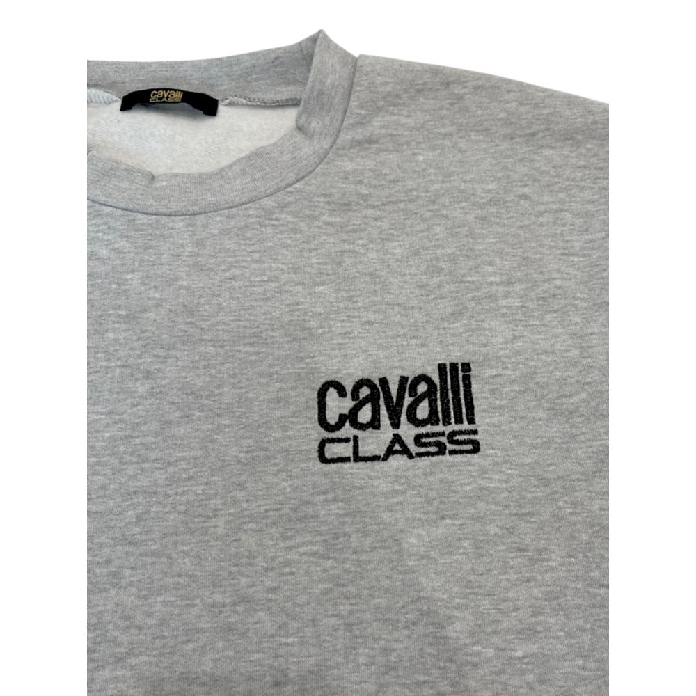 Grauer Polyester-Herrenpullover