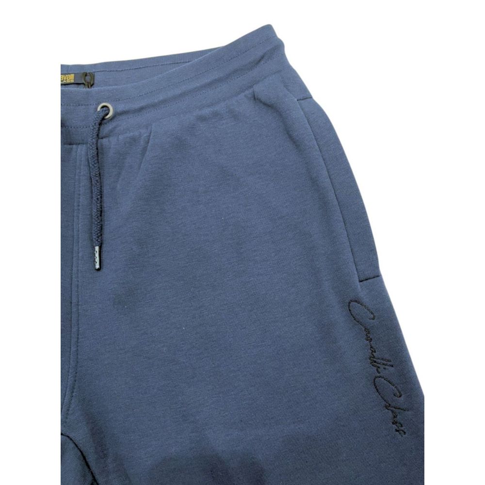 Blaue Polyester-Damenhose