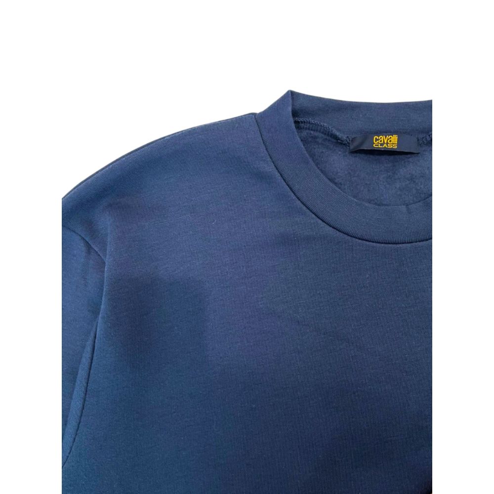 Blauer Polyester-Hoodie für Herren