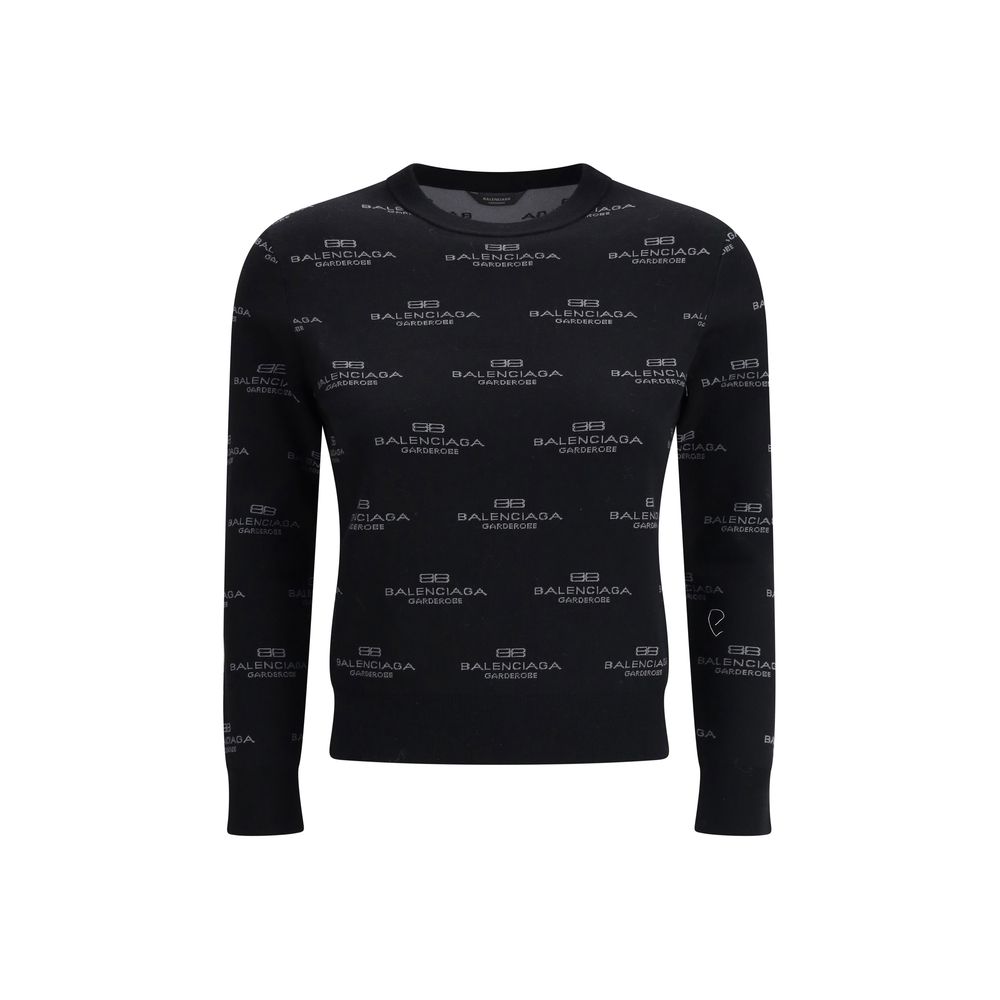 Maglione con logo all-over