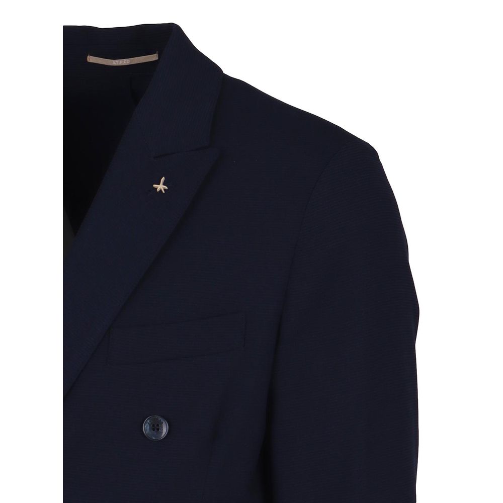 Blue Polyester Blazer