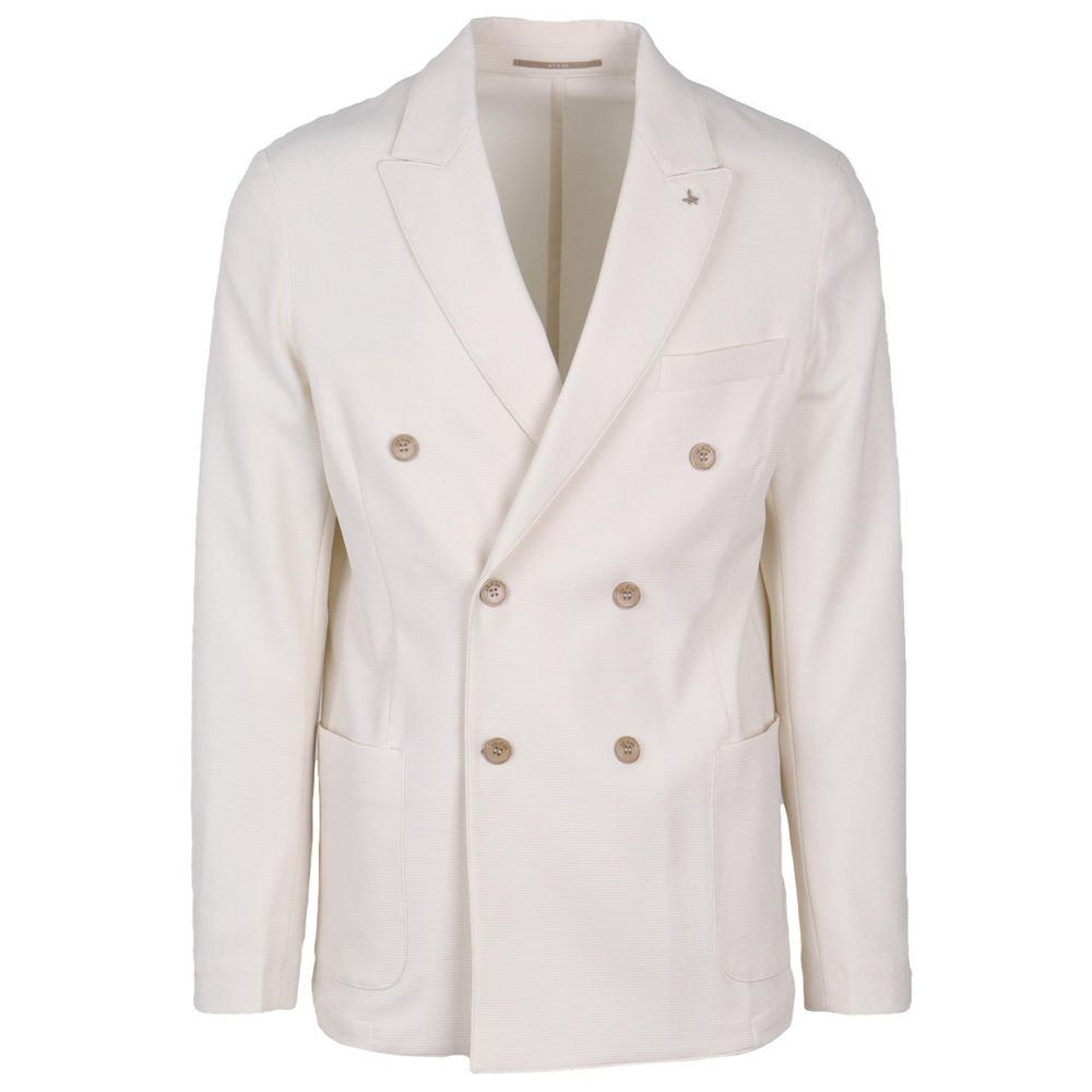 White Polyester Blazer