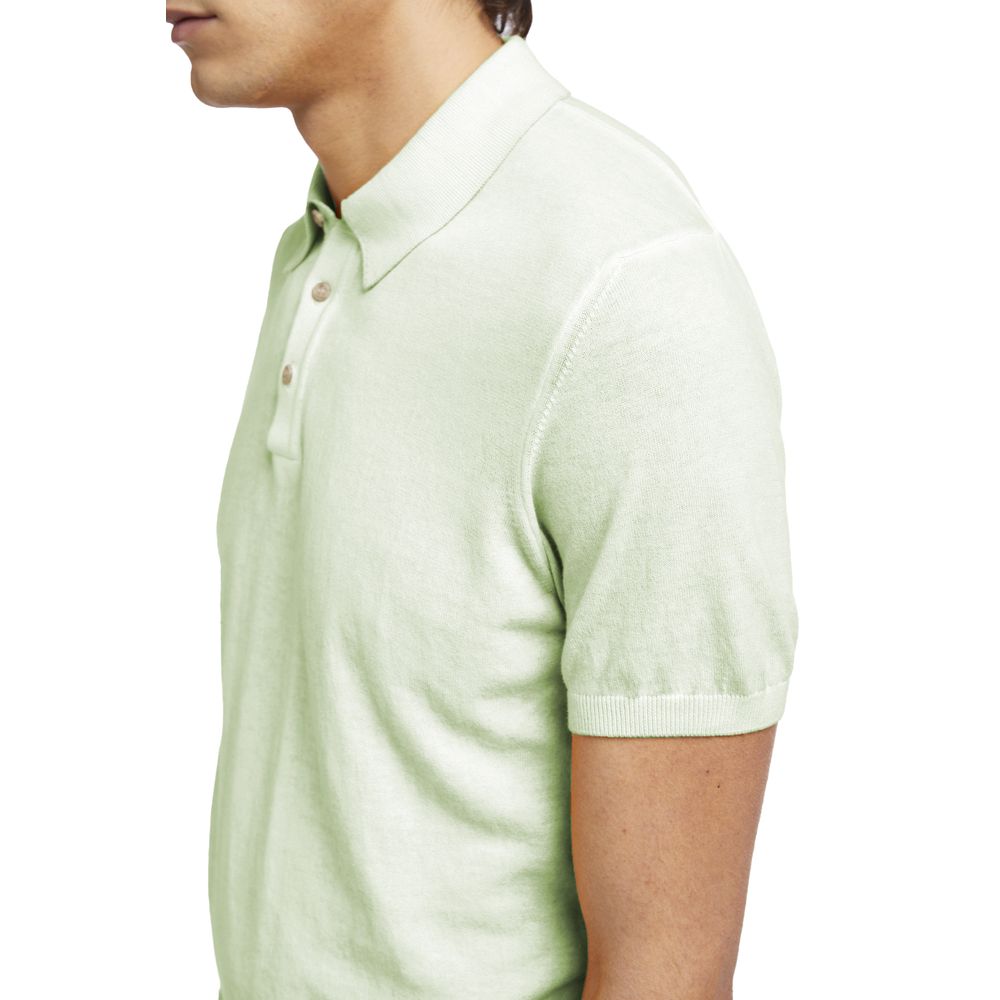 Green Cotton Polo Shirt