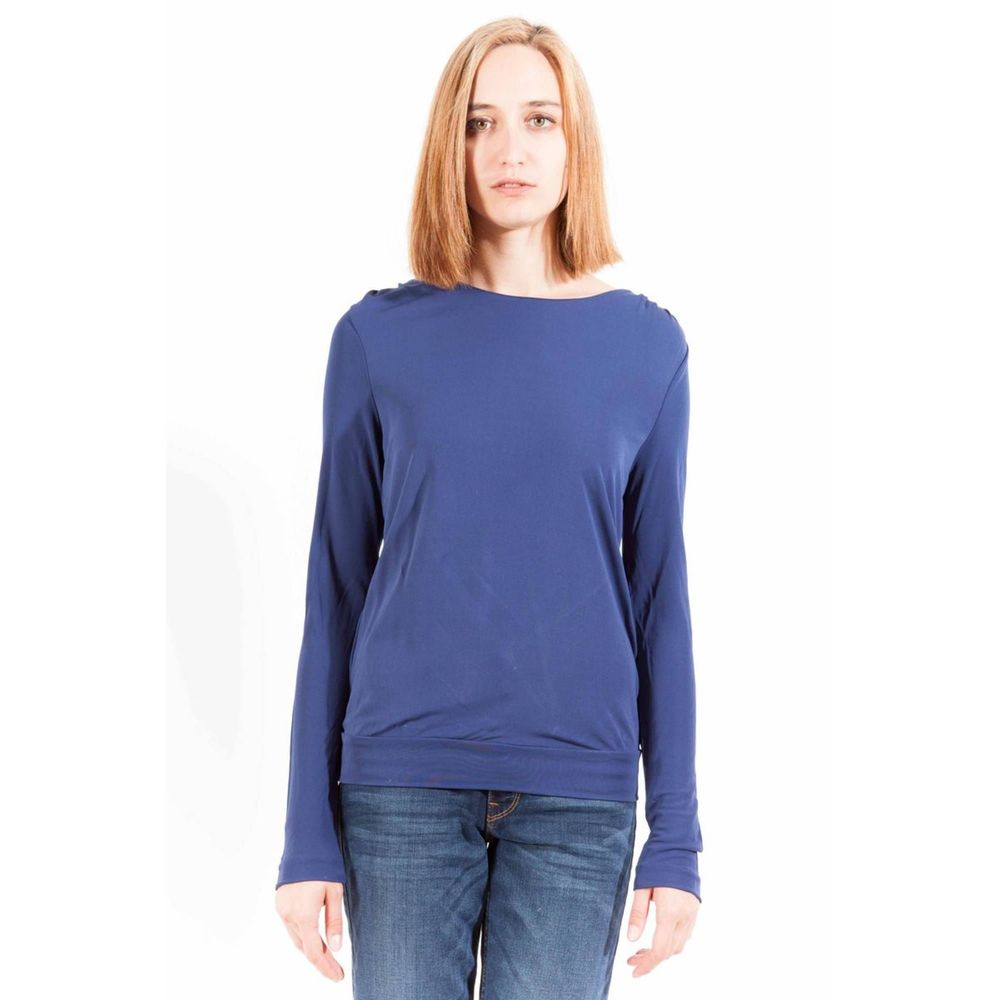 Blue Viscose Women Top