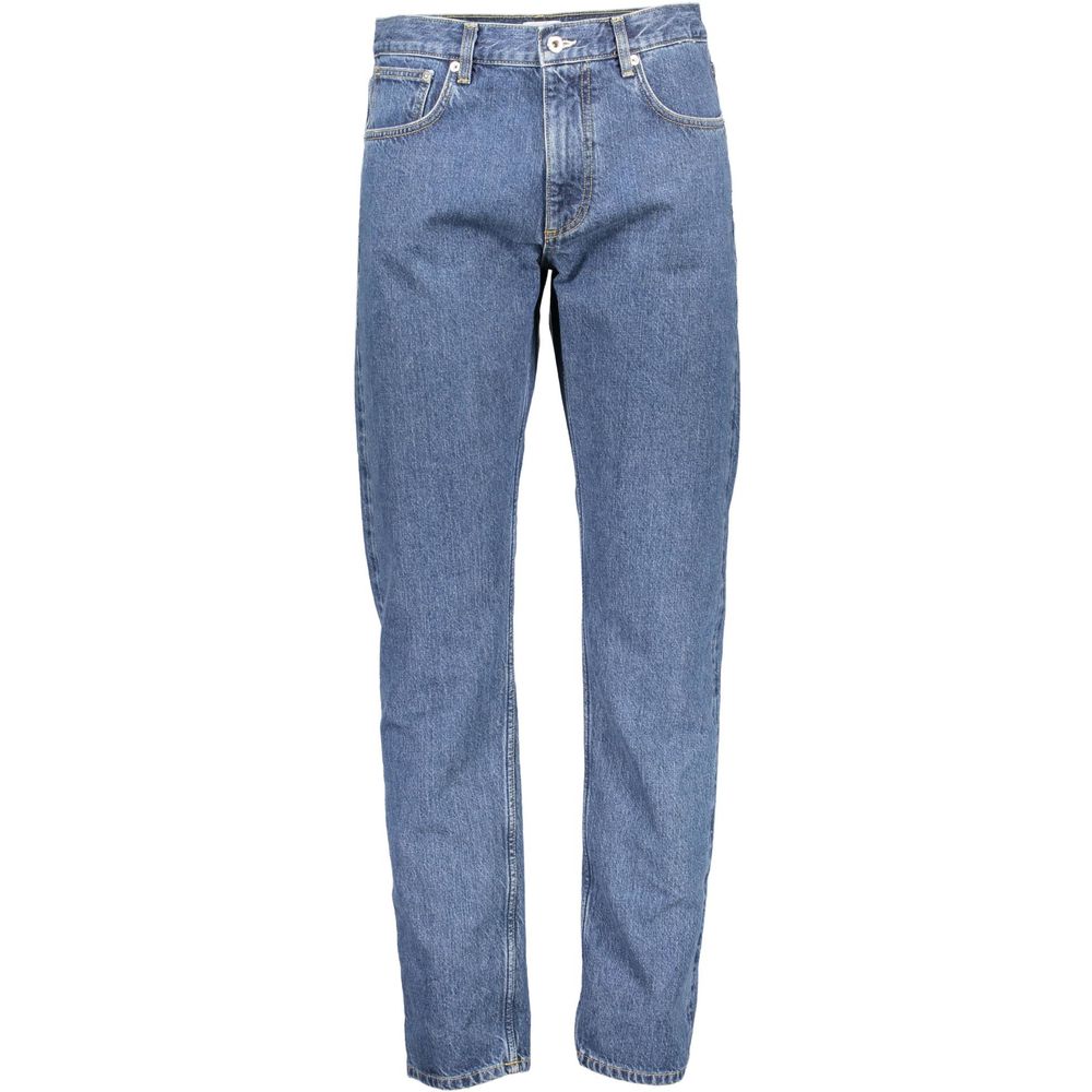 Jeans da uomo in cotone blu