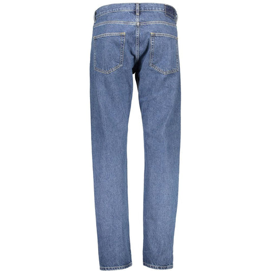 Jeans da uomo in cotone blu