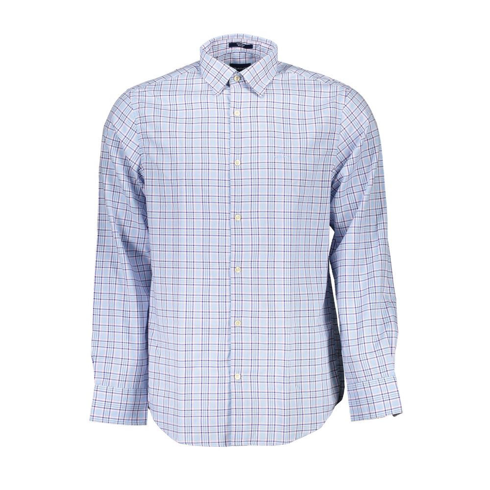 Light Blue Cotton Men Shirt