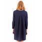 Blue Wool Women Dress