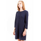 Blue Wool Women Dress