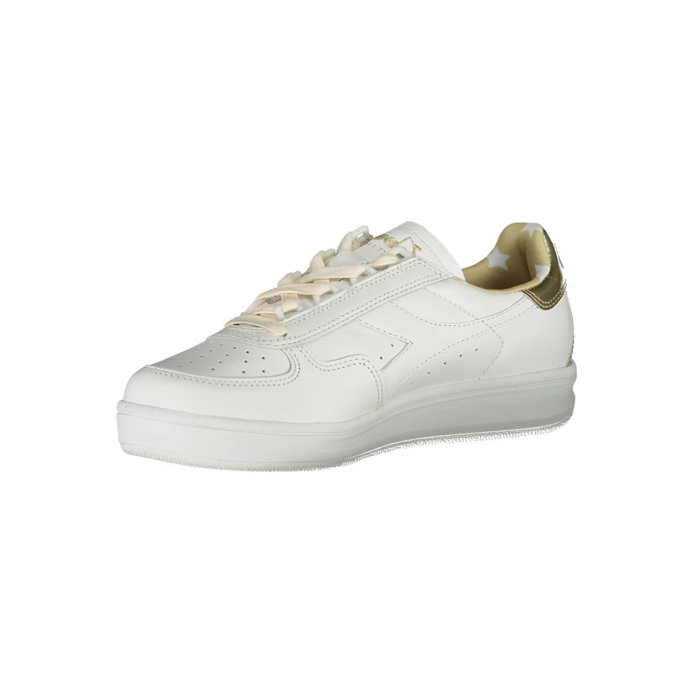 White Leather Women Sneaker