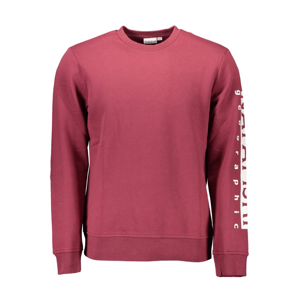 Red Cotton Men Sweater