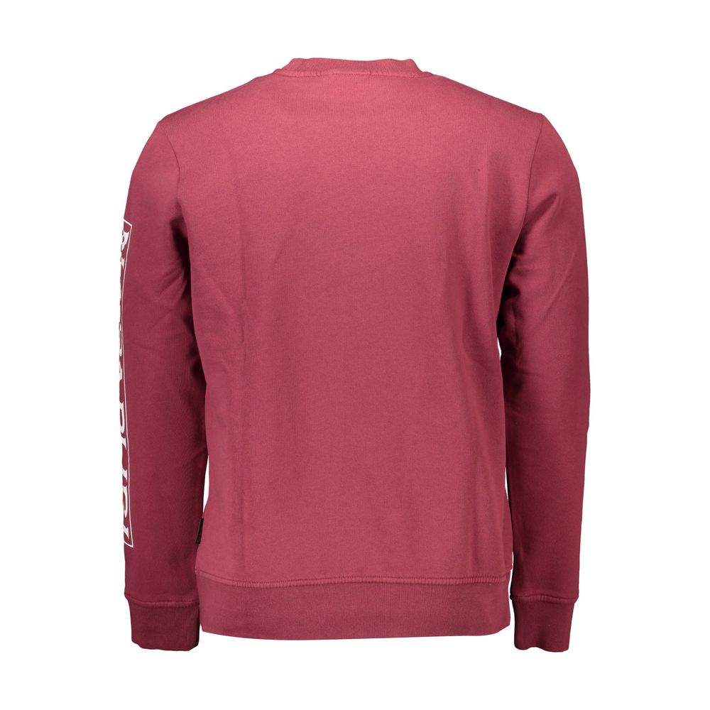 Red Cotton Men Sweater