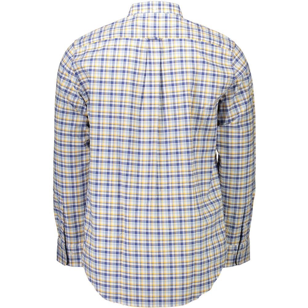 Yellow Cotton Men Shirt