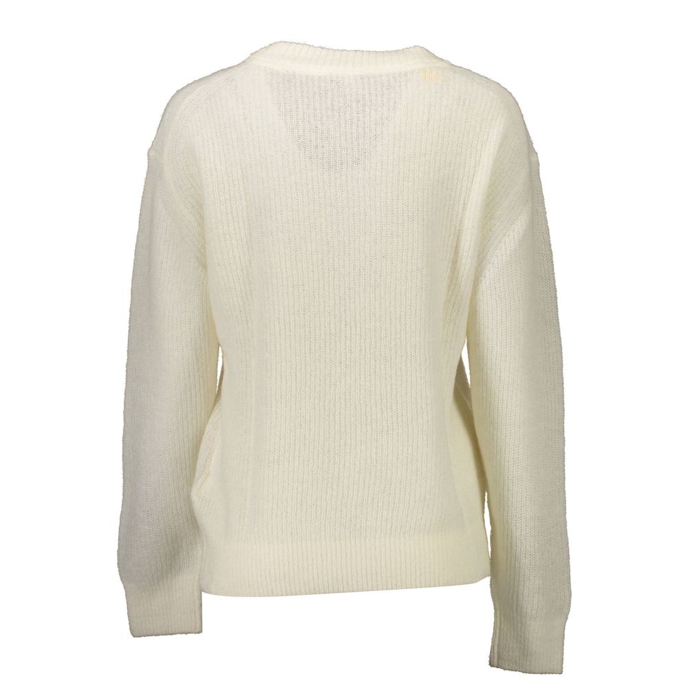 White Wool Women Sweater