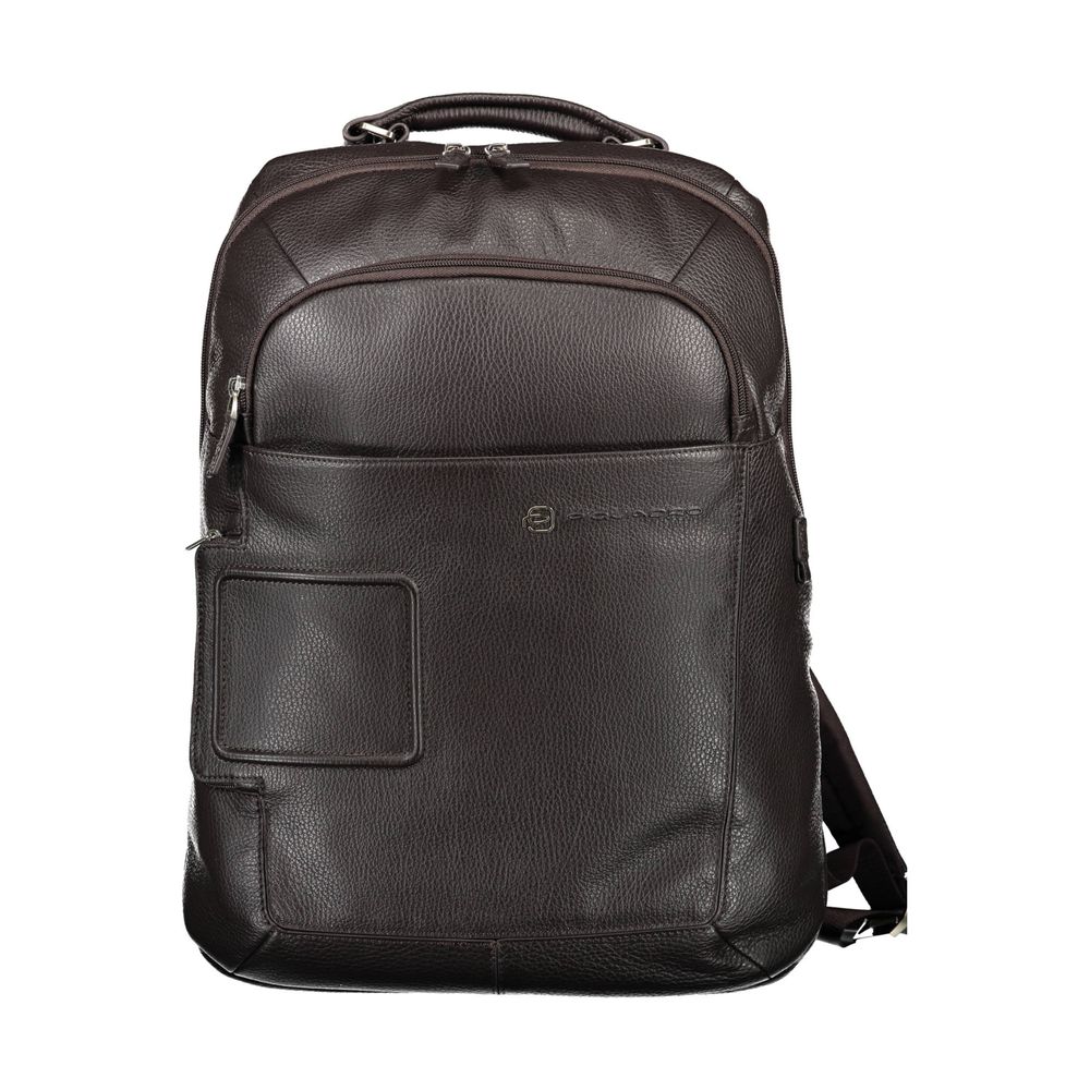 Brown Leather Men Backpack