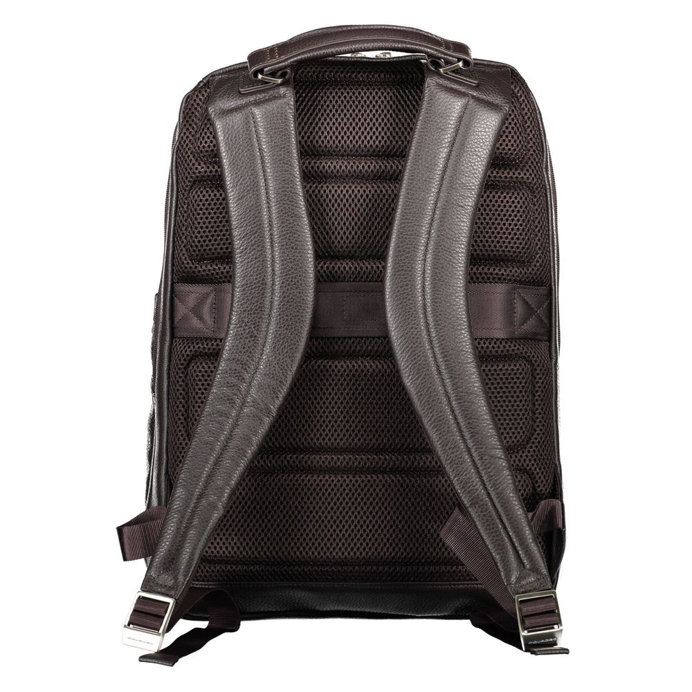 Brown Leather Men Backpack