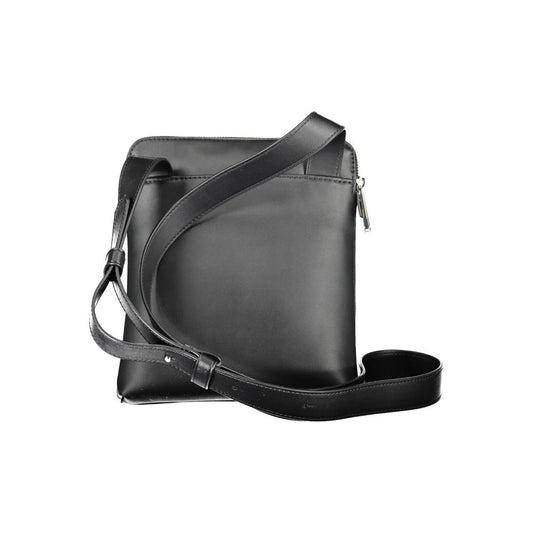 Black Polyester Men Shoulder Bag