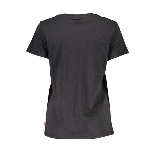 Top e T-shirt in cotone nero