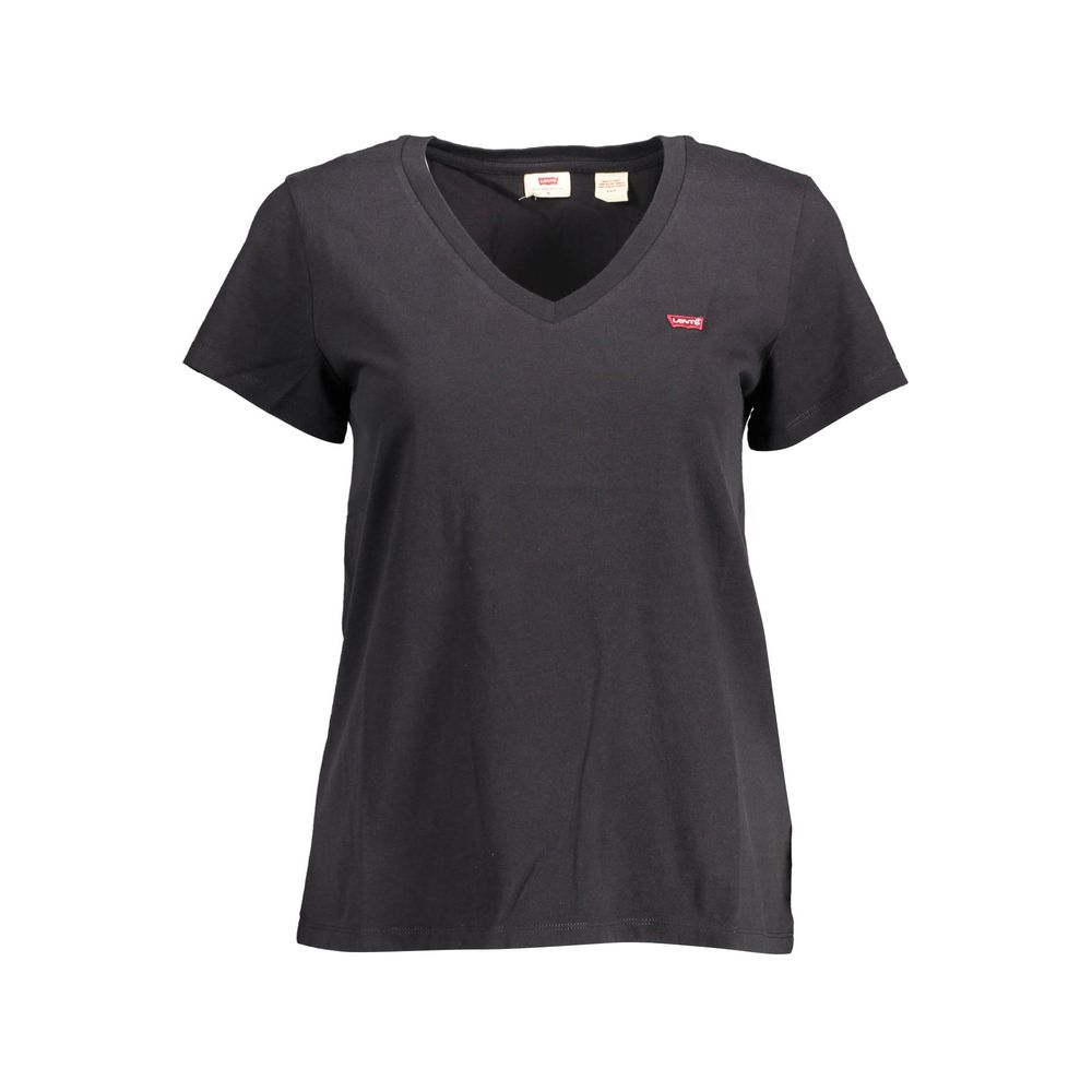 Top da donna in cotone nero