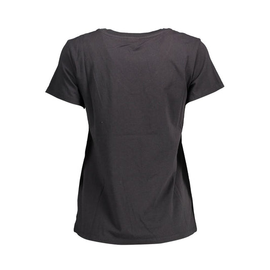 Top da donna in cotone nero