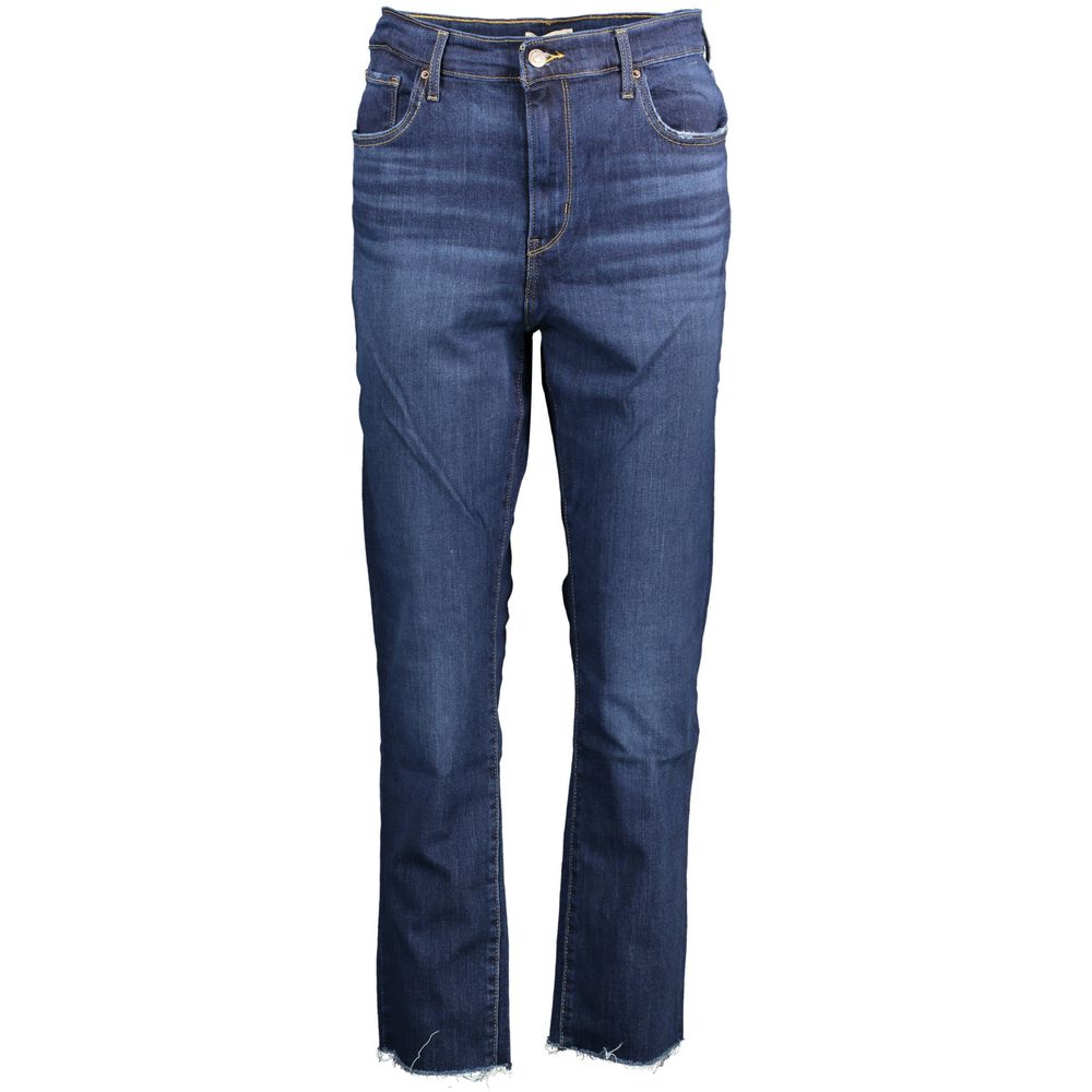 Blaue Baumwolljeans für Damen