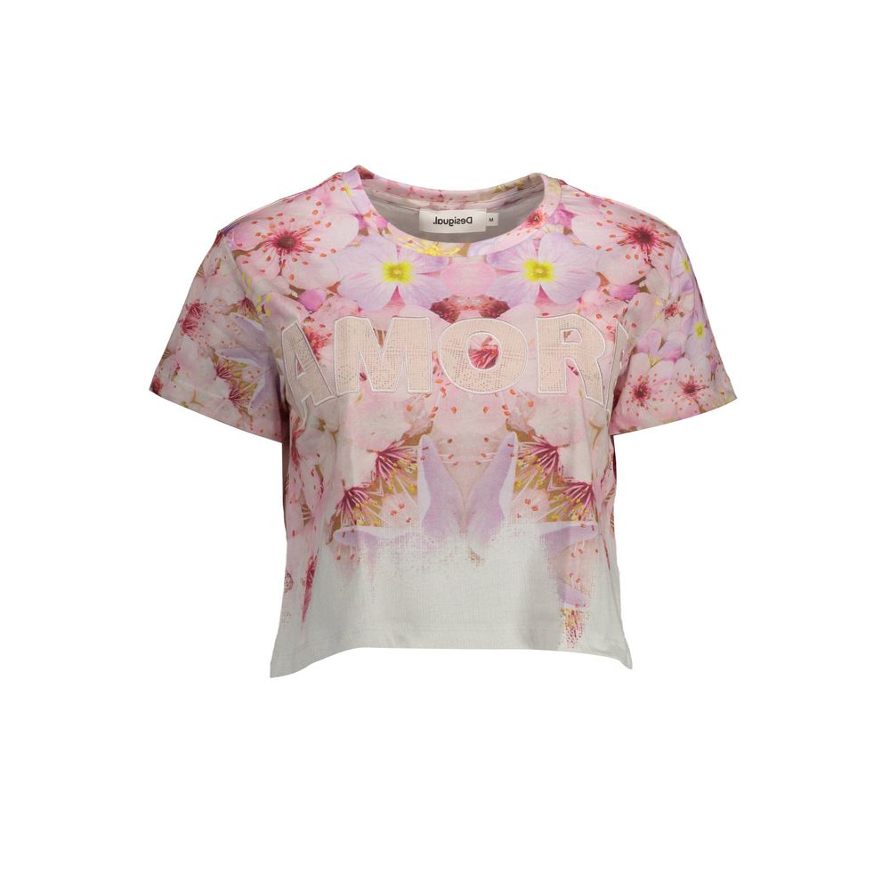 Pink Cotton Women Top