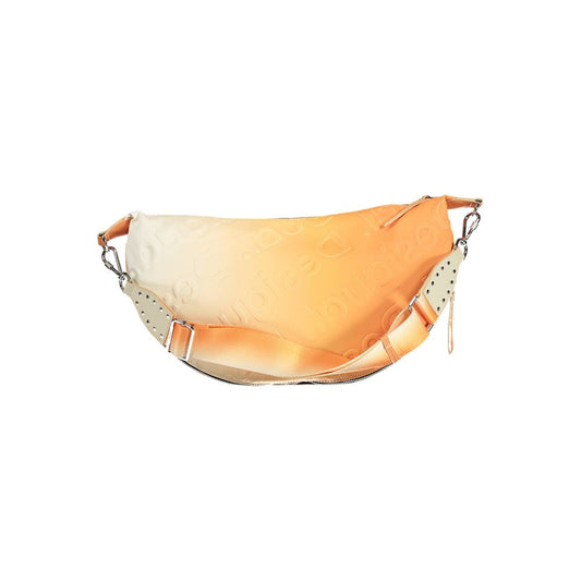 Orange Polyethylene Women Handbag