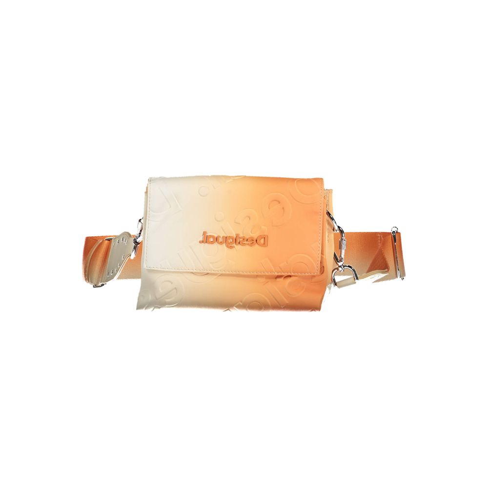 Orange Polyethylene Women Handbag