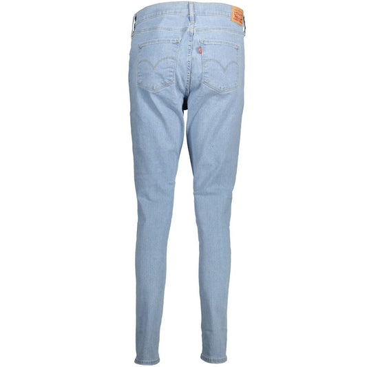 Light Blue Cotton Women Jeans