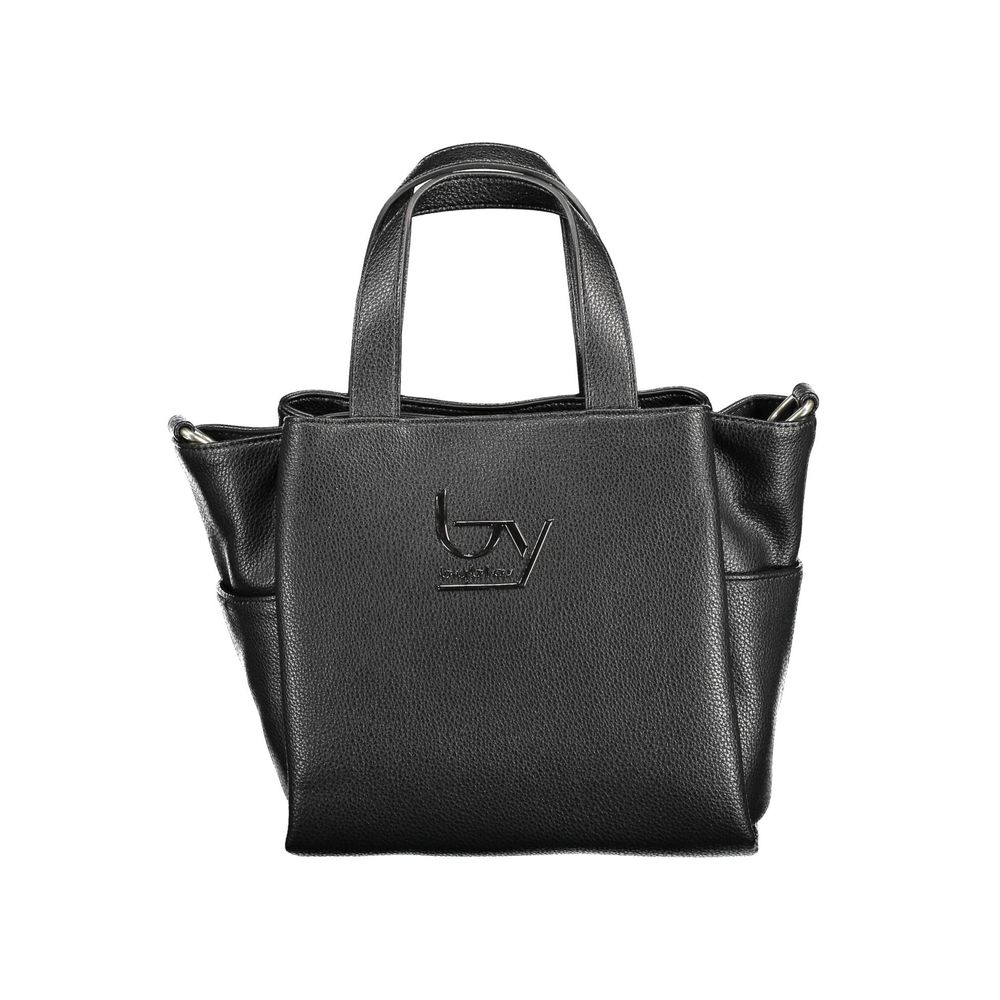 Black Polyethylene Women Handbag