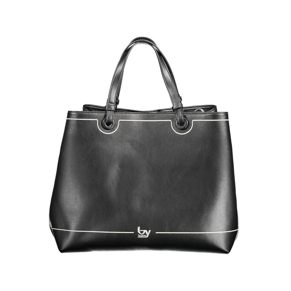 Black Polyethylene Women Handbag