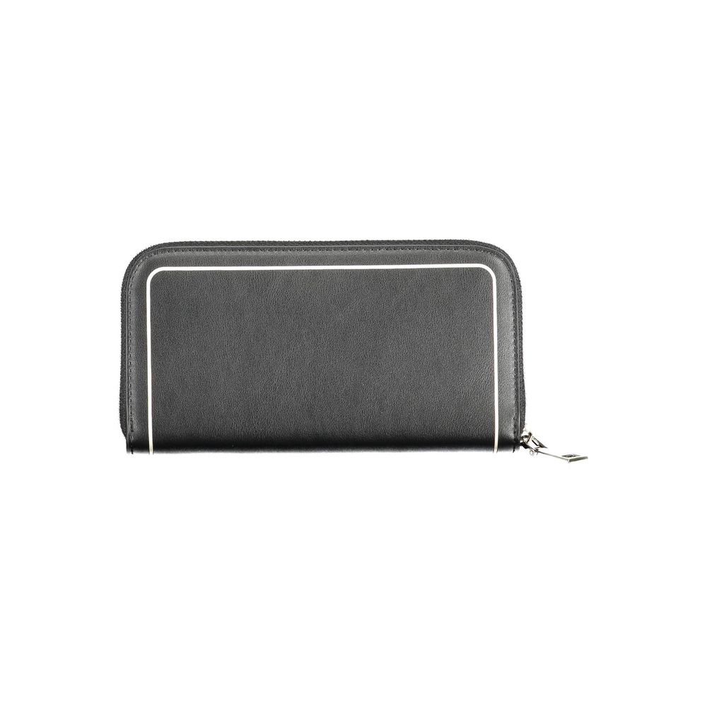 Black Polyethylene Women Wallet