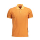 Orange Cotton Men Polo