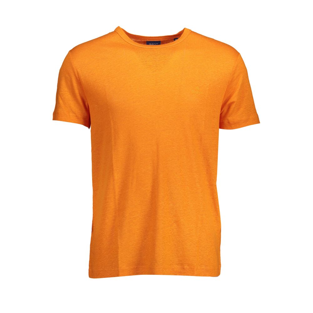 Orange Linen Men T-Shirt