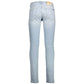 Light Blue Cotton Men Jeans