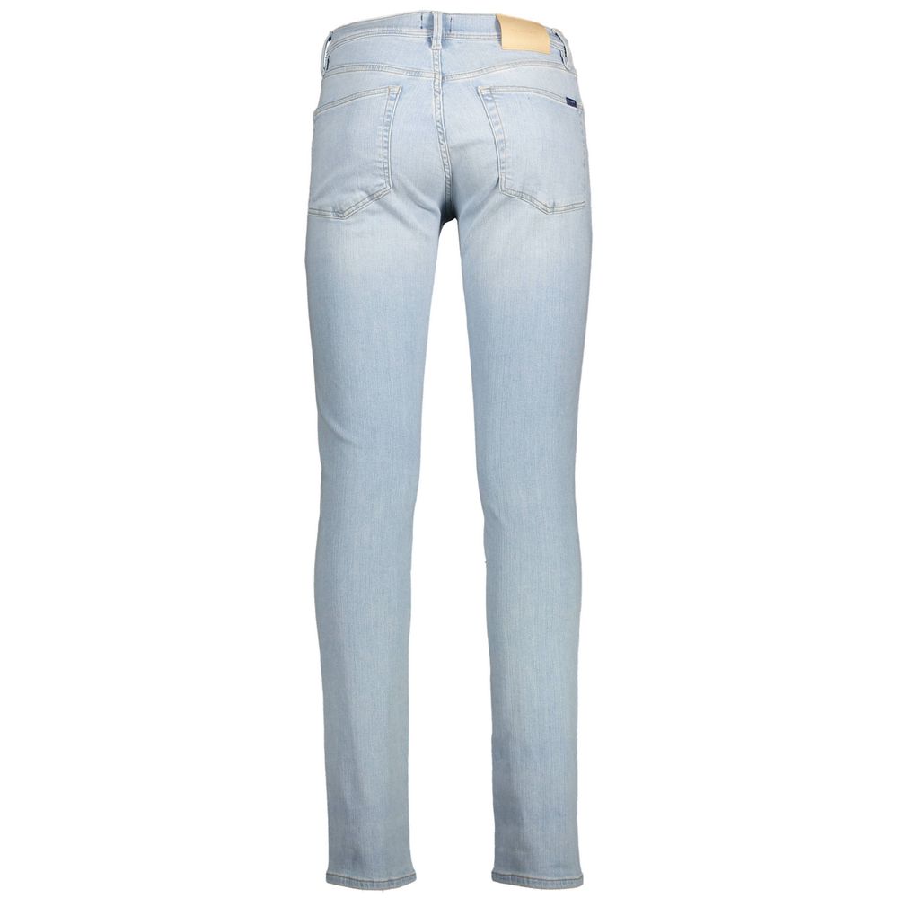 Light Blue Cotton Men Jeans