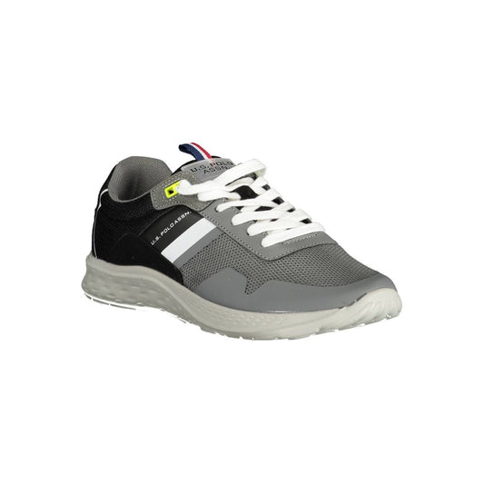 Gray Polyester Men Sneaker