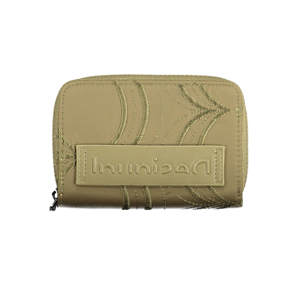 Green Polyester Women Wallet