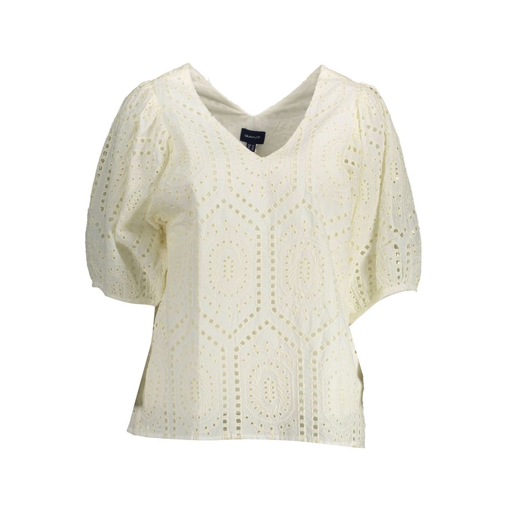 T-shirt da donna in cotone bianco