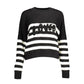 Black Cotton Women Sweater