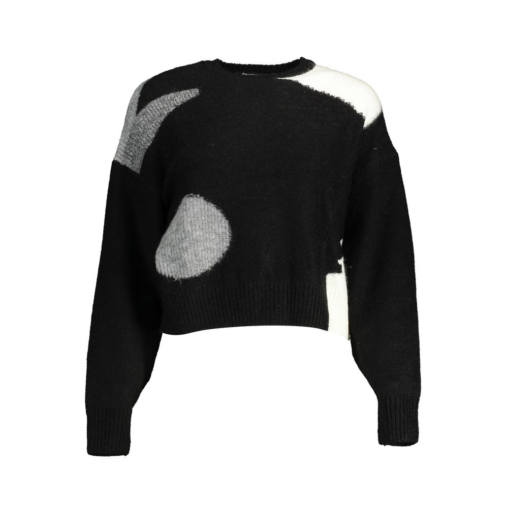 Black Acrylic Women Sweater