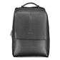 Black Polyester Men Backpack