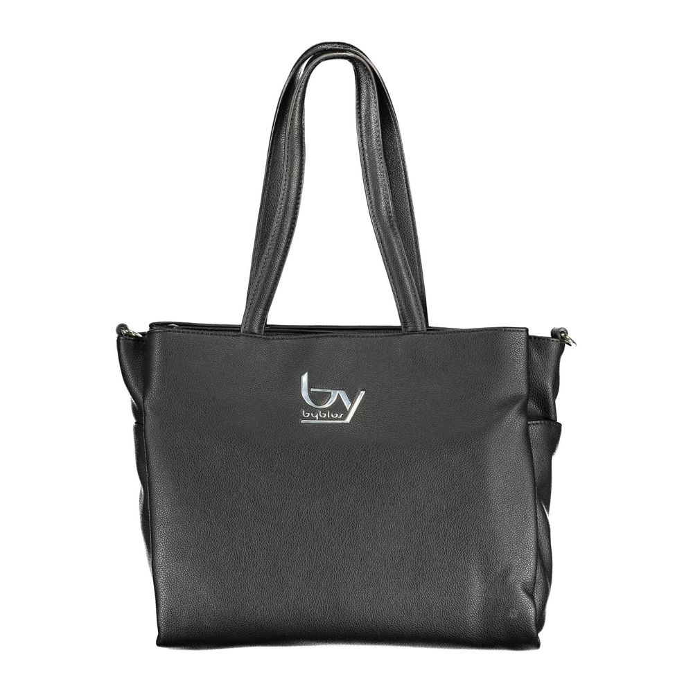 Black Polyethylene Women Handbag