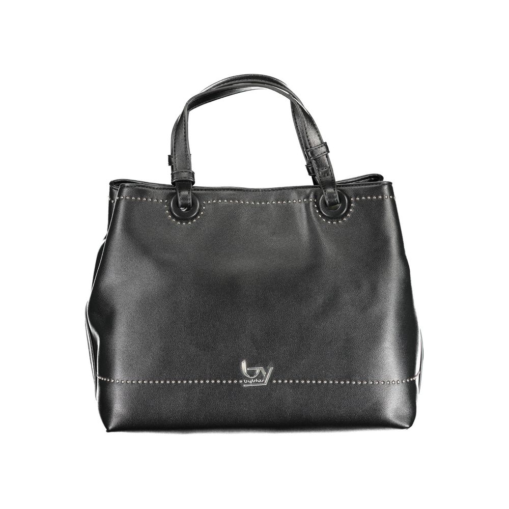 Black Polyethylene Women Handbag