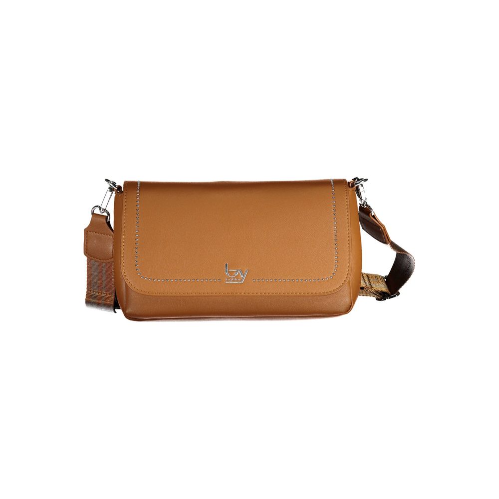 Brown Polyethylene Women Handbag