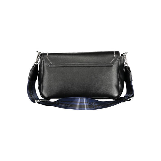 Black Polyethylene Women Handbag