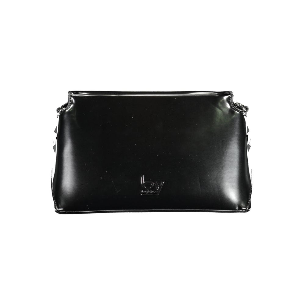 Black Polyethylene Women Handbag