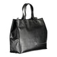 Black Polyethylene Women Handbag