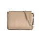 Beige Polyethylene Women Handbag